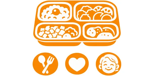 高齢者向けに最適化された手作りのお弁当