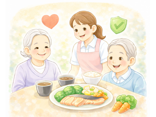 高齢者施設に嬉しい健康食の品質